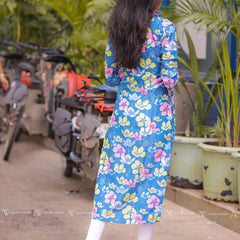 Blue Muslin Kurti