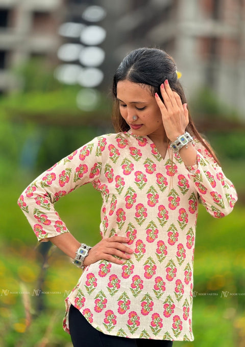 Spring Bloom Cotton Top