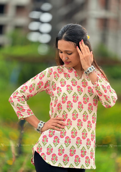 Spring Bloom Cotton Top