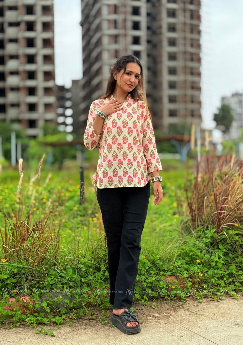 Spring Bloom Cotton Top