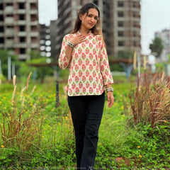 Spring Bloom Cotton Top
