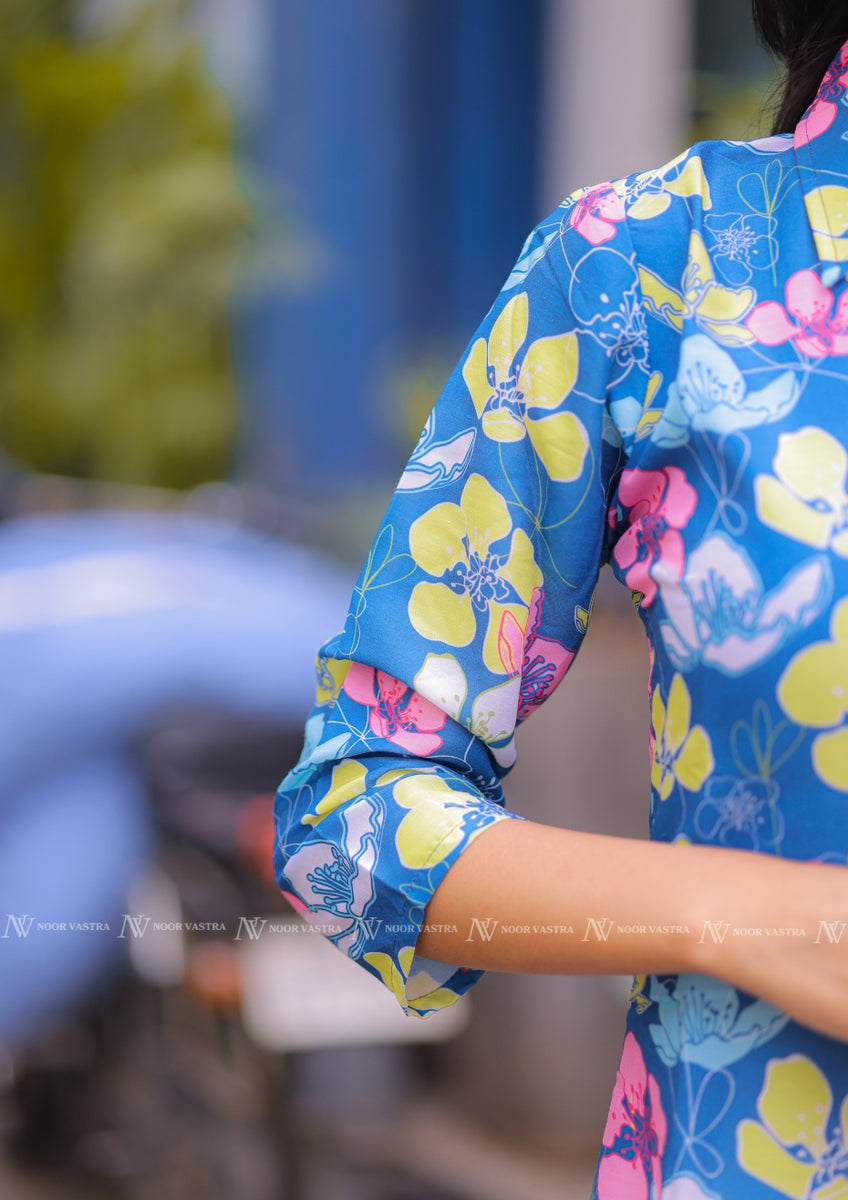 Blue Muslin Kurti