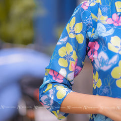 Blue Muslin Kurti