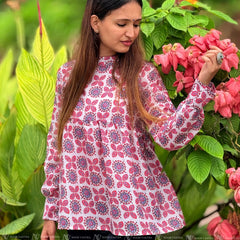 Rosette Tile Cotton Top