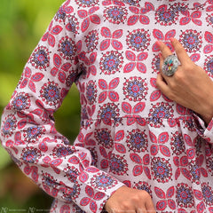 Rosette Tile Cotton Top
