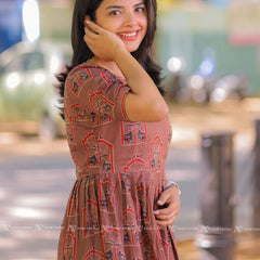 Maple Brown Cotton Maxi