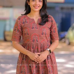 Maple Brown Cotton Maxi