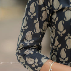 Obsidian Black Print Co-ord Sets With Pockets
