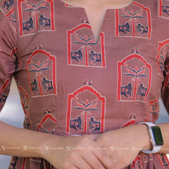 Maple Brown Cotton Maxi