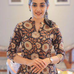 Black Blossom Kurti