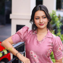 Pink Bloom Kurti