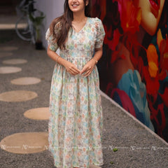 Pestel White Cotton Maxi