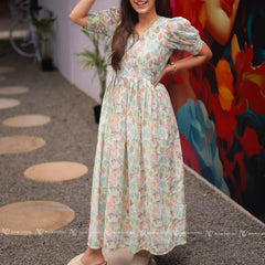 Pestel White Cotton Maxi