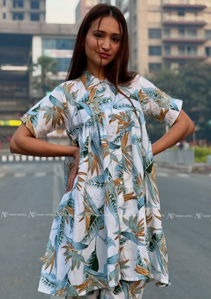 Green Leaf Co-Ord Set