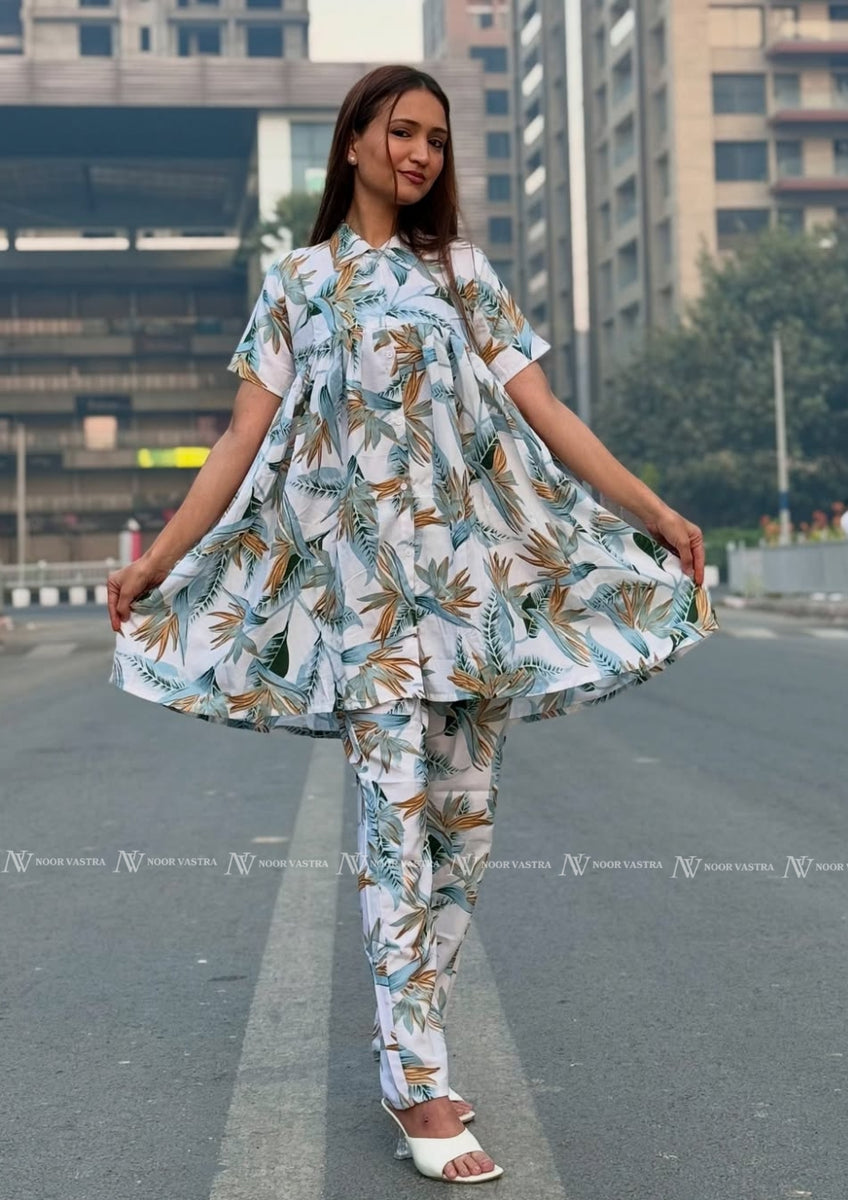 Green Leaf Co-Ord Set
