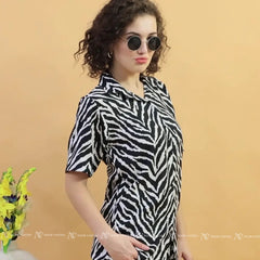 Zippy Zebra Shorts Set