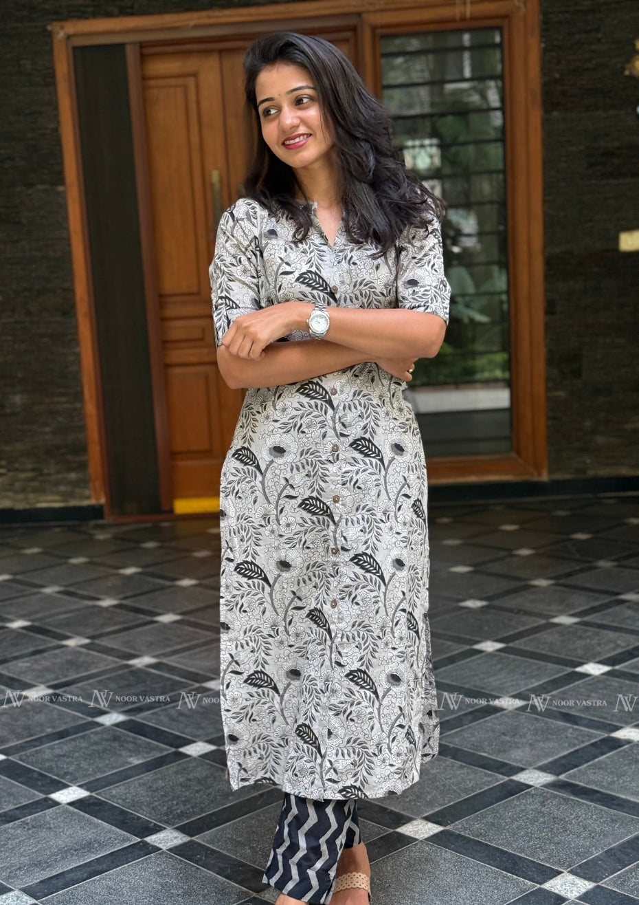 Floral Cotton Kurti