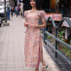Mocha Flower Kurti