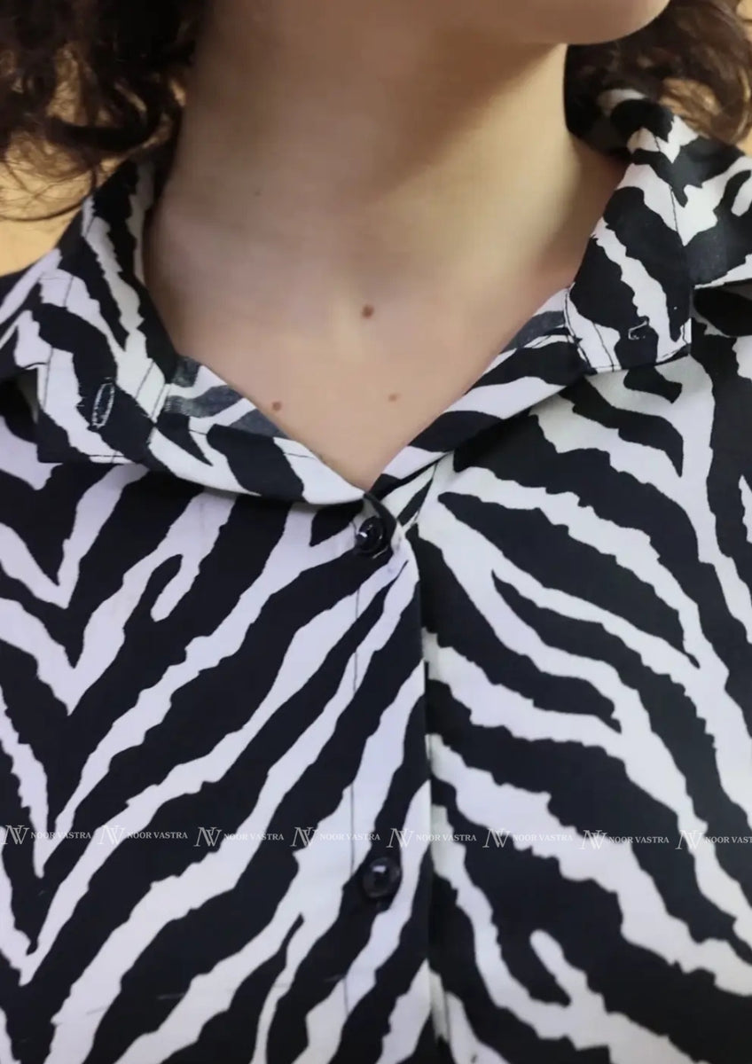 Zippy Zebra Shorts Set