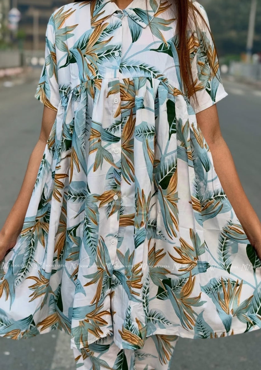 Green Leaf Co-Ord Set