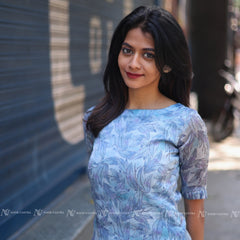 Blue Leaf Kurti