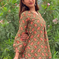 Garden Floral Cotton Top