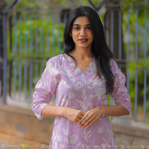 Lavender Kurta Pant Set