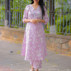 Lavender Kurta Pant Set