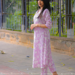 Lavender Kurta Pant Set