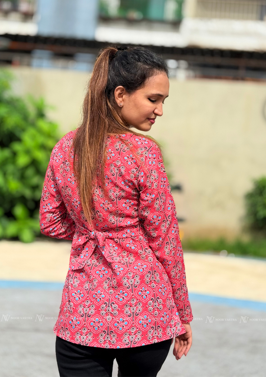 Rose Mosaic Cotton Top