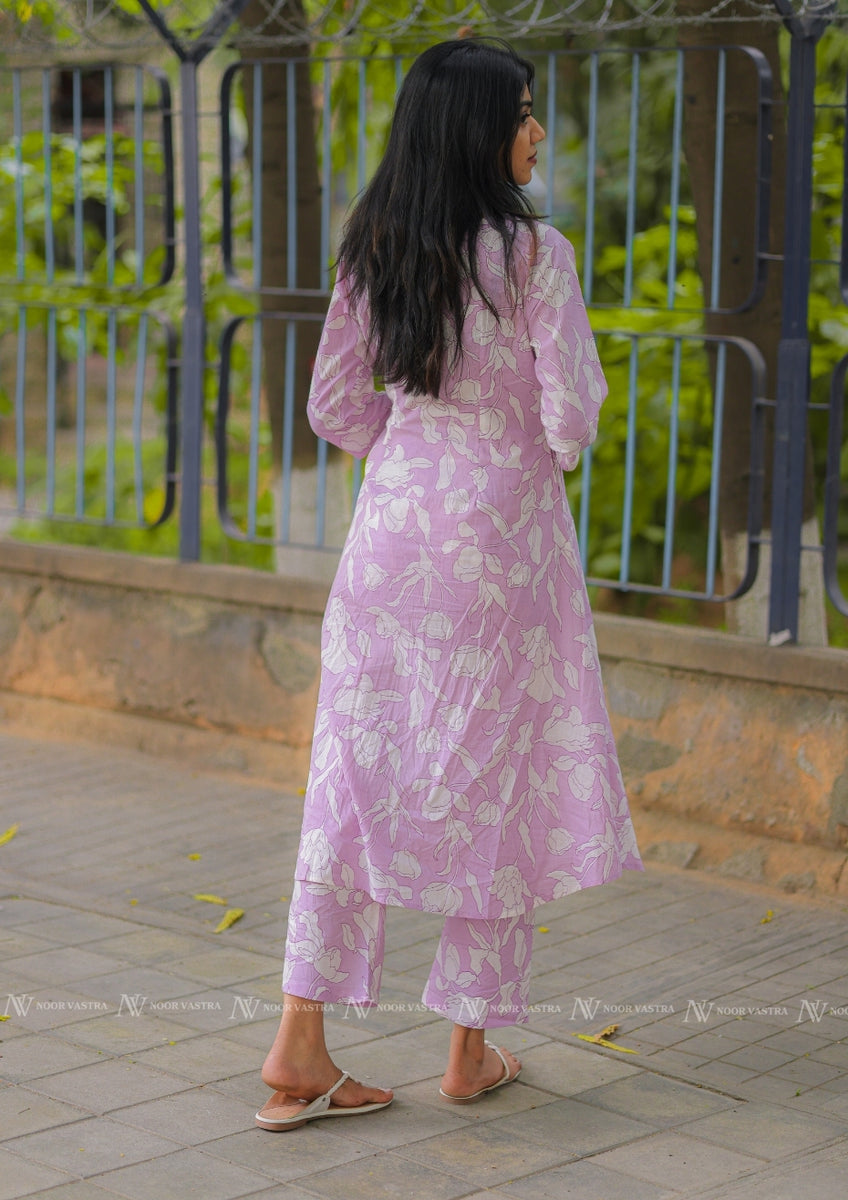 Lavender Kurta Pant Set