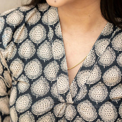 Midnight Black Cotton Top