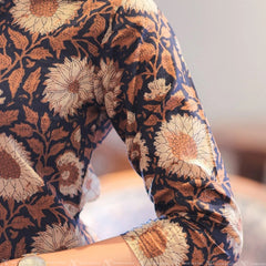 Black Blossom Kurti