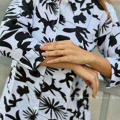 Black Floral Co-Ord Set