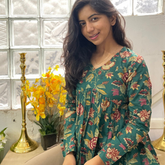 Green Peplum Top
