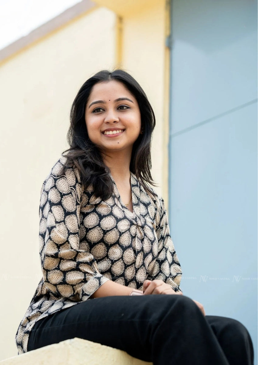 Midnight Black Cotton Top