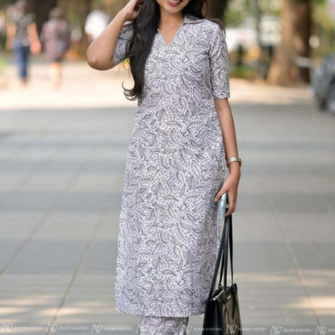 White Kurta Pant Set