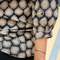 Midnight Black Cotton Top