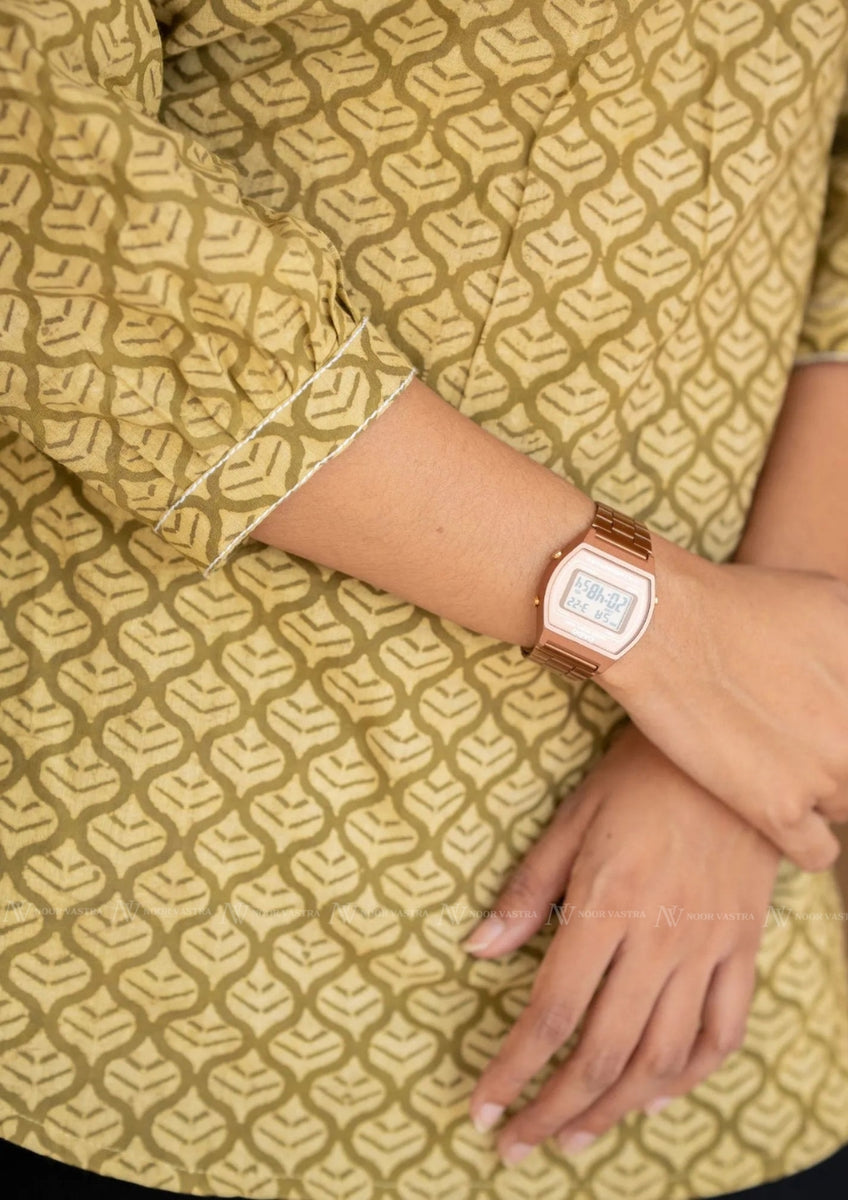 Olive Green Cotton Top