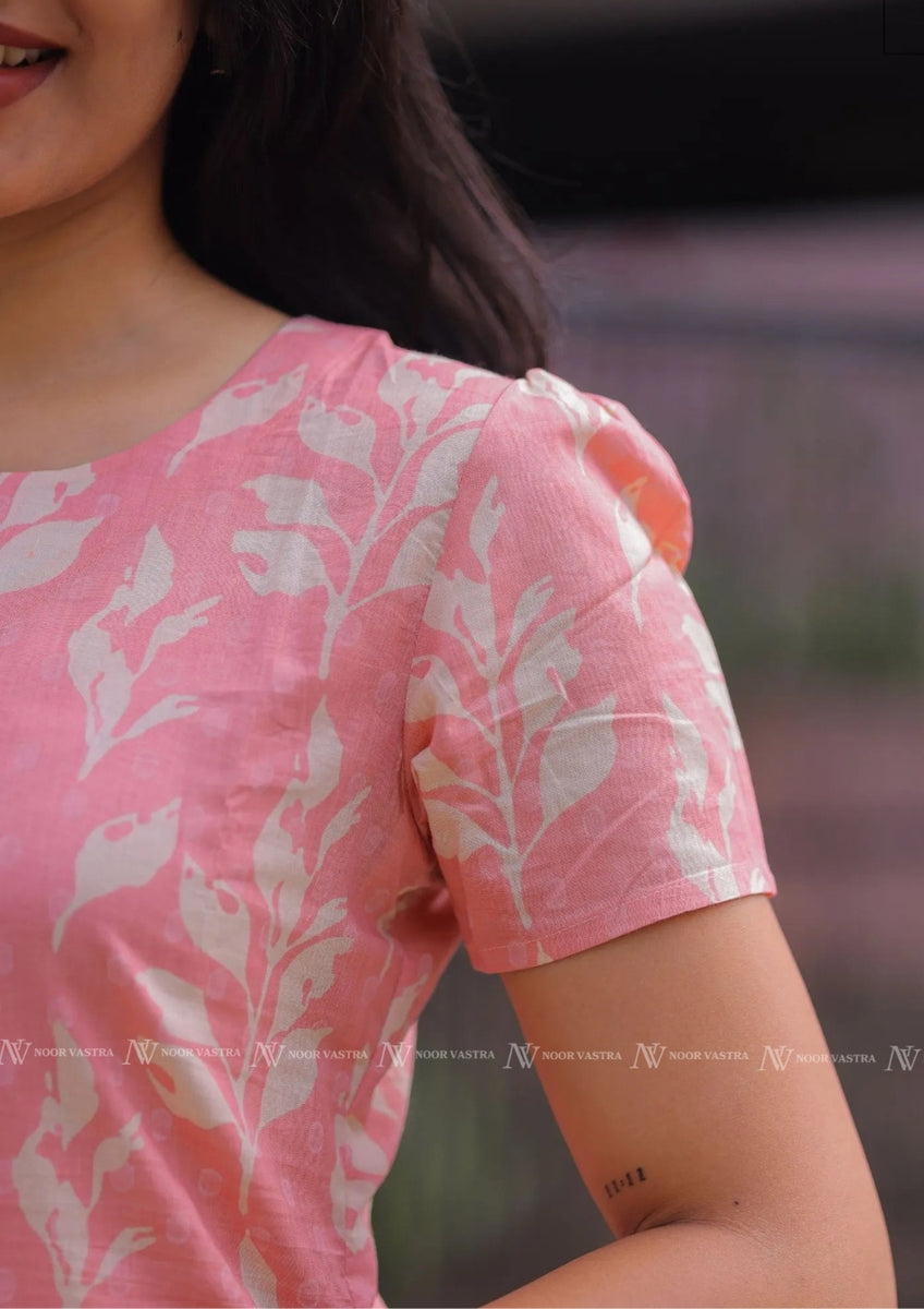 Baby Pink Cotton Short Top