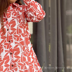 Orange Petal Cotton Short Top