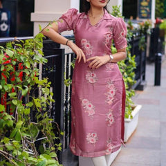 Pink Bloom Kurti