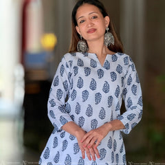 White Leaf Cotton Top