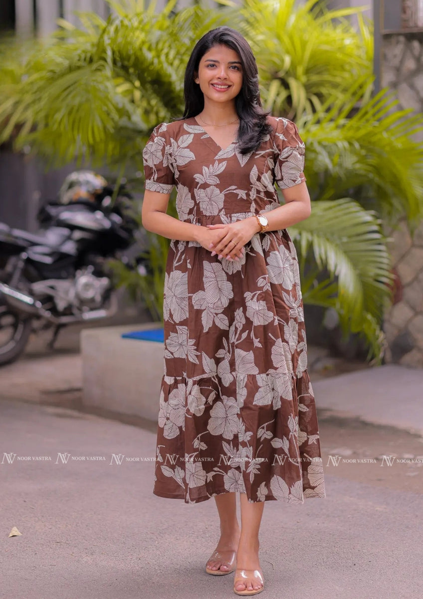 Cocoa Petals Cotton Maxi
