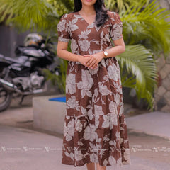 Cocoa Petals Cotton Maxi