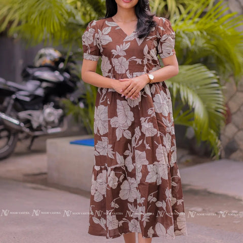 Cocoa Petals Cotton Maxi