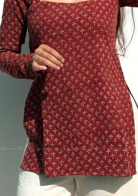 Rustic Red Kurti